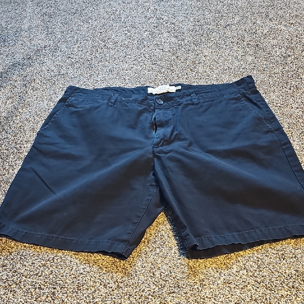 H&M Dark Blue Flat Front Men's Shorts